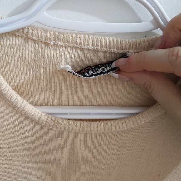 Vintage beige stretchy shirt - Picture 3 of 5